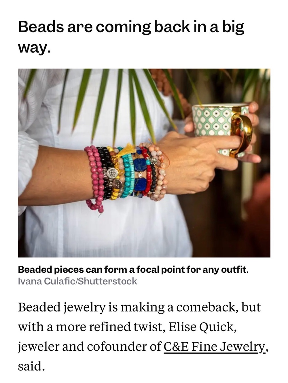 Beaded Jewelry - biggest summer trend of 2026.